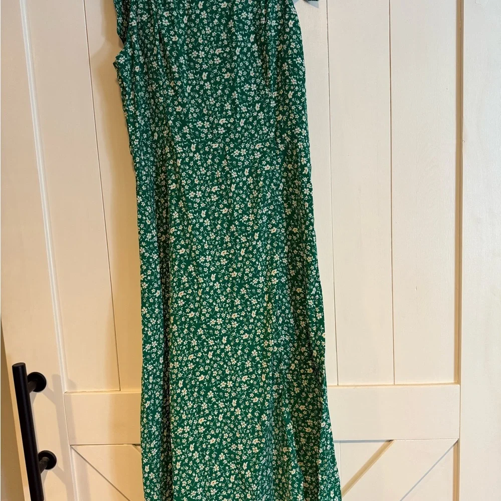 Cupshe Emerald Floral Midi Dress - Picture 4 of 5